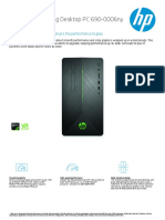 PC HP PAVILION GAMING DEKSTOP PC 690-0006ny