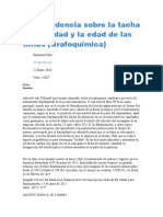 Jurisprudencia Sobre La Tacha de Falsedad y La Edad de Las Tintas