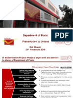 Department of Posts: Presentation To Unions