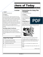 Teachers of Today: Continuing Articles Across Pages Instructions For Using This Template