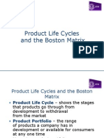 Product Life Cycles and The Boston Matrix