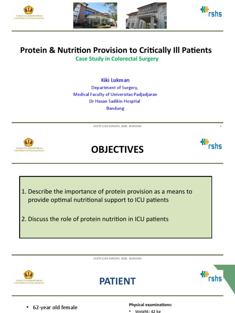 Protein and Nutrition in Critically Ill Patient | PDF | Intensive Care ...