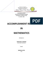 Math Accomplishment