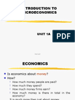 Introduction To Microeconomics: Unit 1A