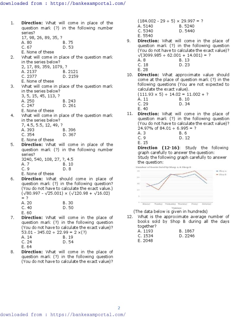 IBPS PO Prelims 2017 Previous Year Solved Paper | PDF | Renminbi ...