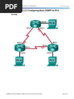 Lab 2 - Configuring Basic EIGRP For IPv4