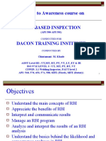 Risk Based Inspection course overview