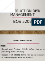 Construction Risk Management Lecture Notes