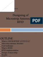 Designing of Microstrip Antenna For Rfid: Project Presentation On