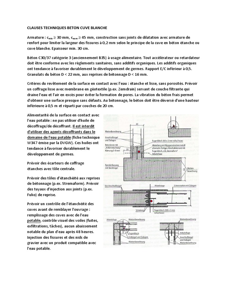 Béton Cuve | Pdf