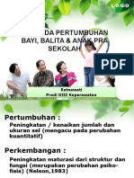 Gizi Pada Pertumbuhan Bayi, Balita & Anak