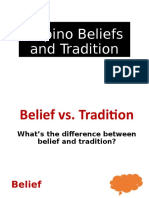 Filipino Beliefs and Tradition