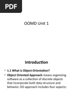 OOMD Unit 1