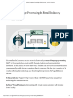 Natural Language Processing in Retail Industry