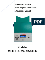 Manual Do Usuário - Acuidade Visual Med Tec AV Master