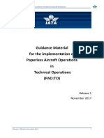 Paperless Aircraft Operations in Technical Operations - Guidance Material For Implementation