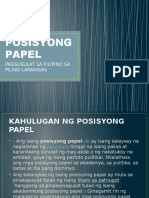 Posisyong Papel