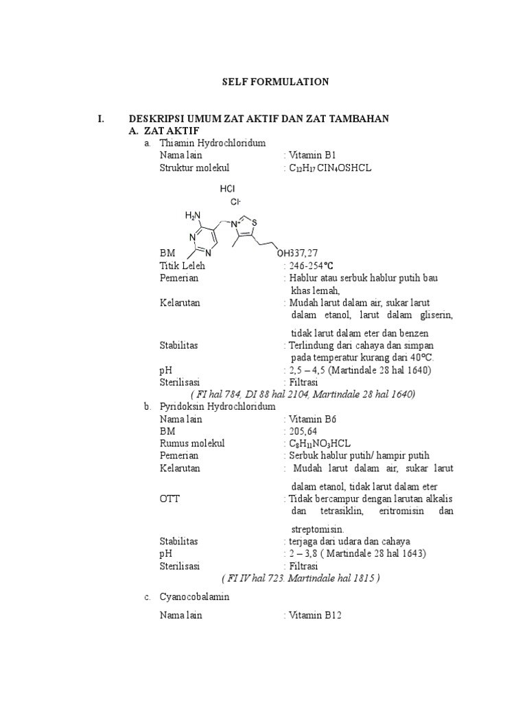 Deskripsi dan Analisis Vitamin B Kompleks | PDF