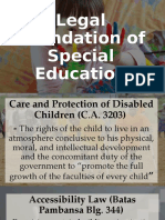 Legal Foundation of Special Education