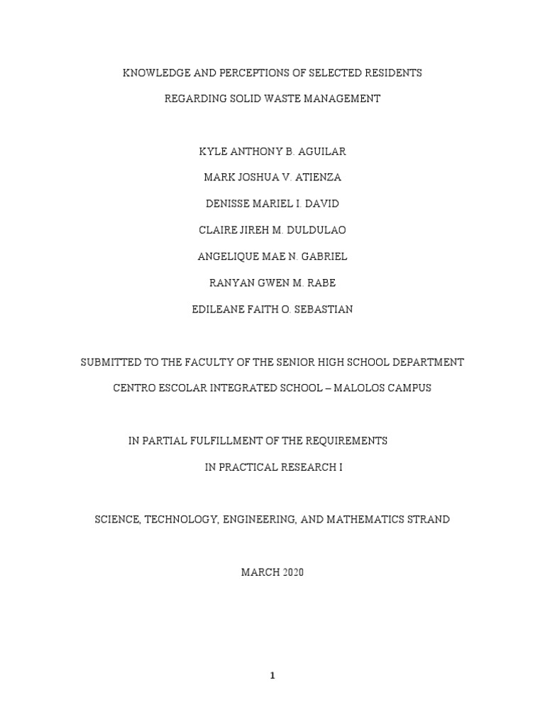 Thesis Final PDF Waste Management Municipal Solid Waste