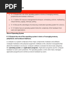 Role of Operating System PDF Computer Science