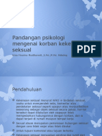 Pandangan Psikologi Mengenai Korban Kekerasan Seksual