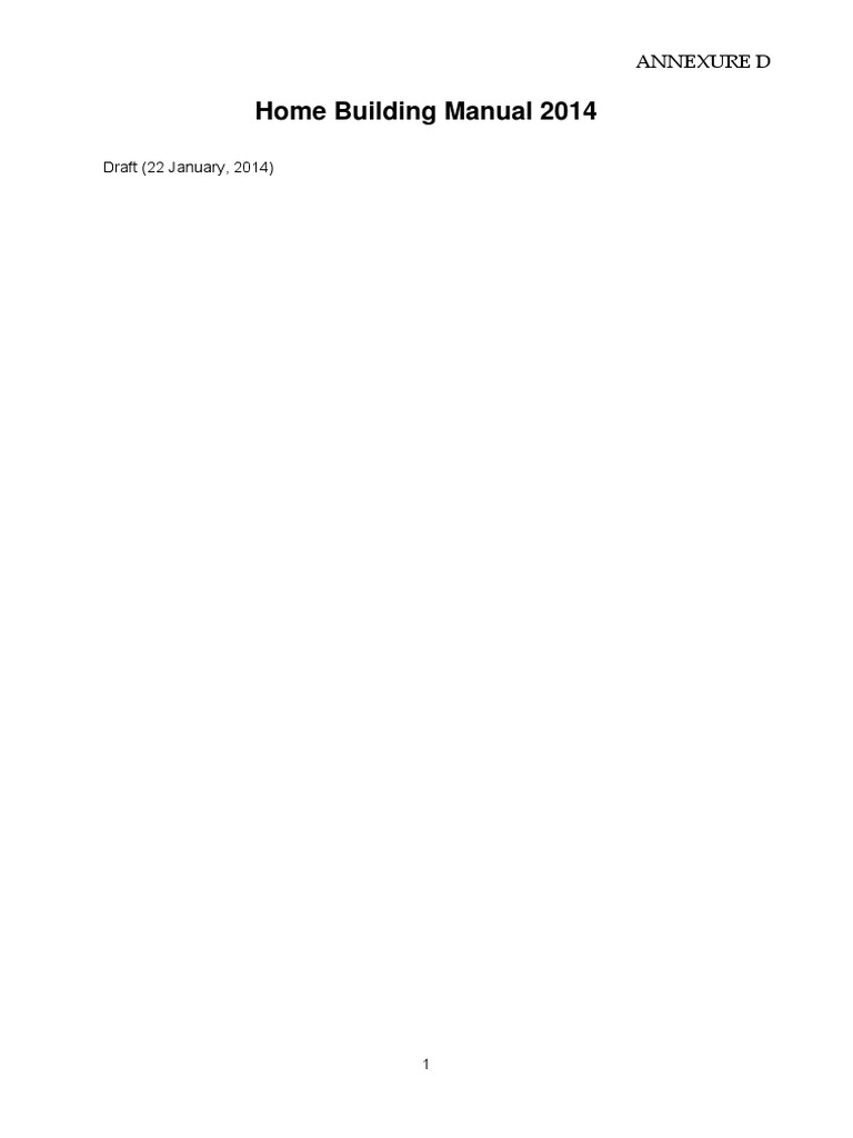 NHBRC Home Building Manual 2014 | PDF | Pipe (Fluid Conveyance ...