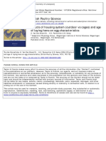 Effects of Housing System (Outdoor Vs Cages) and Age of Laying Hens On Egg Characteristics