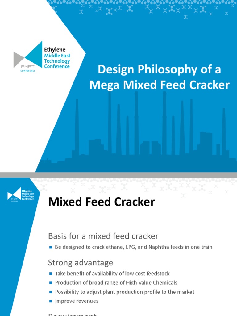 Design Philosophy of A Mixed Feed Cracker Dharmendra Narang Chief
