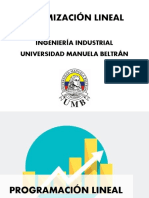 Programación Lineal - Modelo