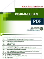 Kultur Jaringan Tanaman Pendahuluan Irfan Suliansyah Ps Agroekoteknologi PDF