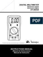 0 - Manual - Multímetro Minipa (ET-2033A)