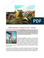 Batalla de Boyaca 7 de Agosto de 1819