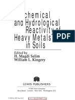 Geochemical and Hydrological Reactivity of Heavy Metals in Soils PDF