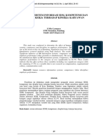 ID Pengaruh Sistem Informasi SDM Kompetensi PDF
