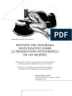 Revisión Del Panorama Investigativo Sobre La Producción Fotográfica de Las Mujeres