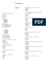 Soal UAS Bahasa Inggris Kelas V Semester 1