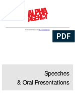 Speeches and Oral Presentations