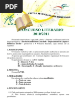 V Concurso Literário da ESE