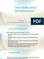 11 Manajemen Risiko Dalam Praktek Kefarmasian