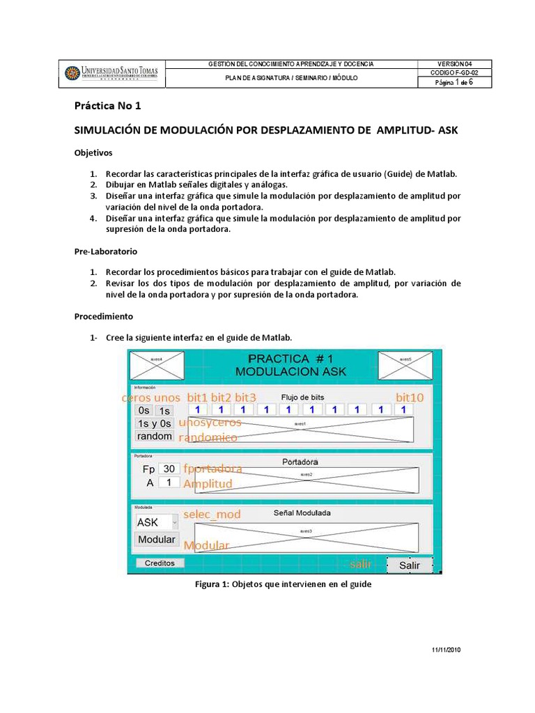 1-Simulacion ASK | PDF | Telecomunicaciones | Tecnología de información ...