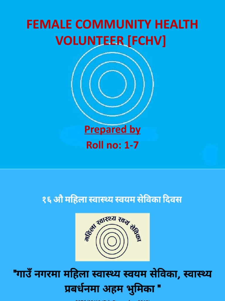 FCHV Program Overview in Nepal | PDF | Diarrhea | Sexually Transmitted ...