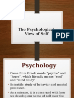 UTSN01G 2 - Psychological Perspective of Self