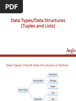 Python - Lecture - 3 (Data - Strucutres Lists and Tuples) PDF