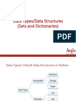 Python - Lecture - 4 (Data - Strucutres Sets and Dictionaries) PDF