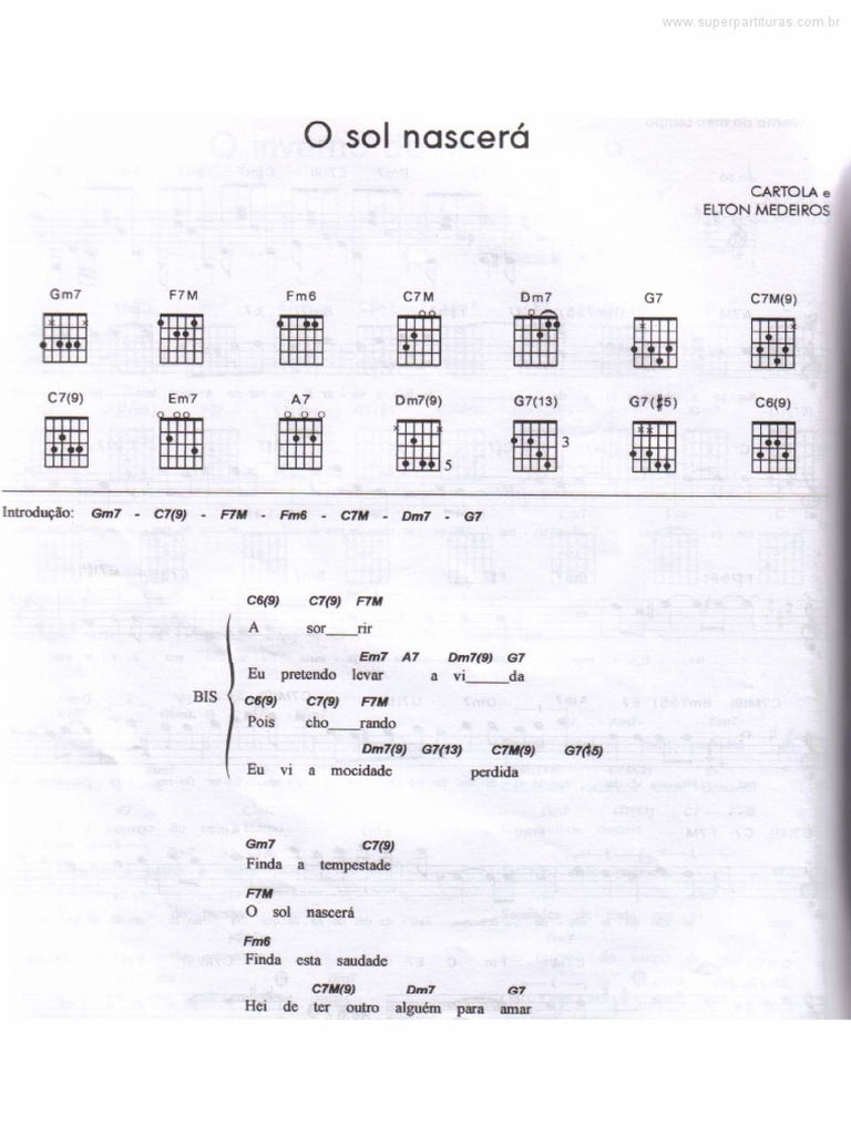 O Sol Nascerá - Cartola | PDF