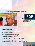 "Mr. Brijmohan Lall Munjal": Submitted by