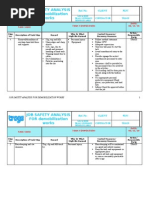 02-JSA For Excavation | PDF | Personal Protective Equipment | Safety