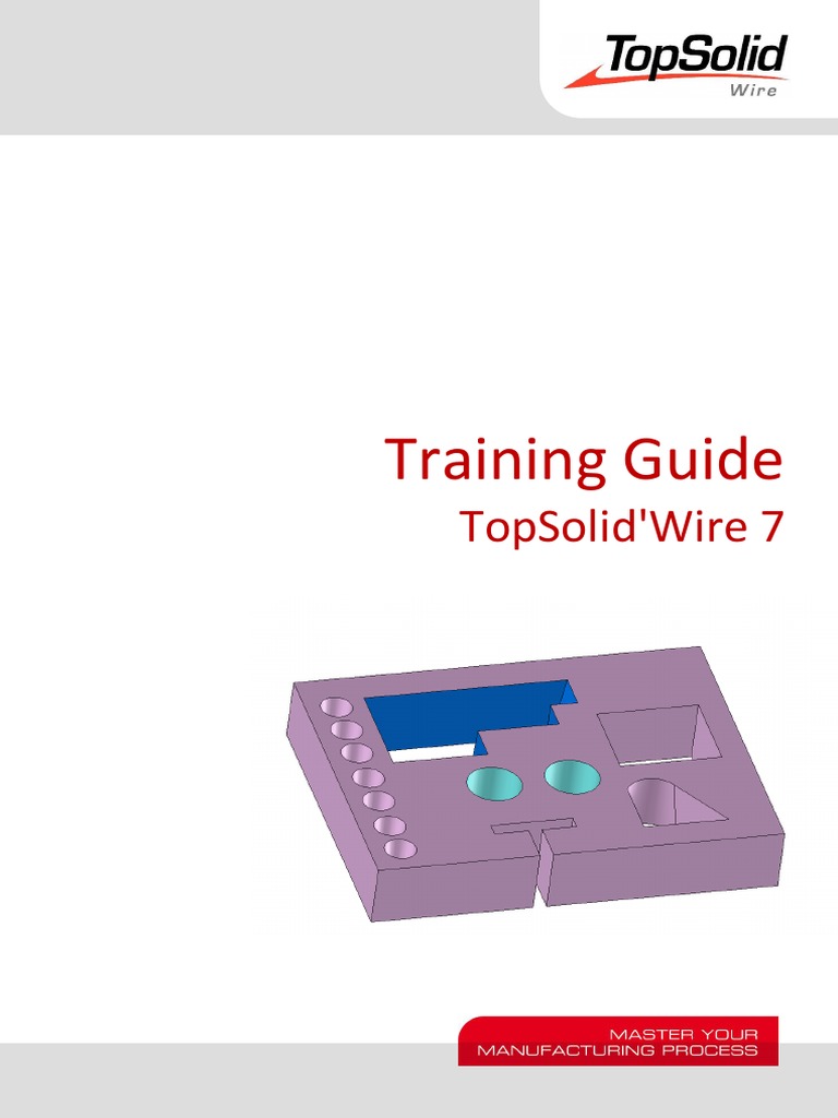 TopSolid TG Wire v7 10 Us | PDF | Icon (Computing) | Machining