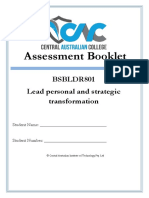 BSBLDR801-CAC Assessment Booklet PDF